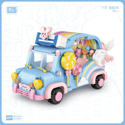 LOZ mini Block Kids Building Bricks Toys DIY Girls Puzzle Rainbow Car Model 1133